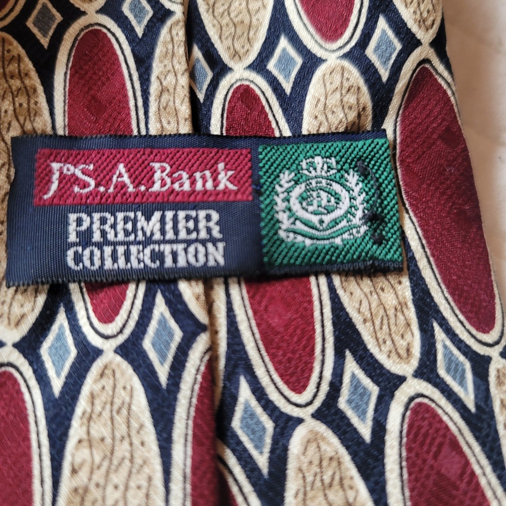 Jos A Bank Premier Collection Mens Silk Neckties Lot 3 Patterned Formal - Picture 7 of 7